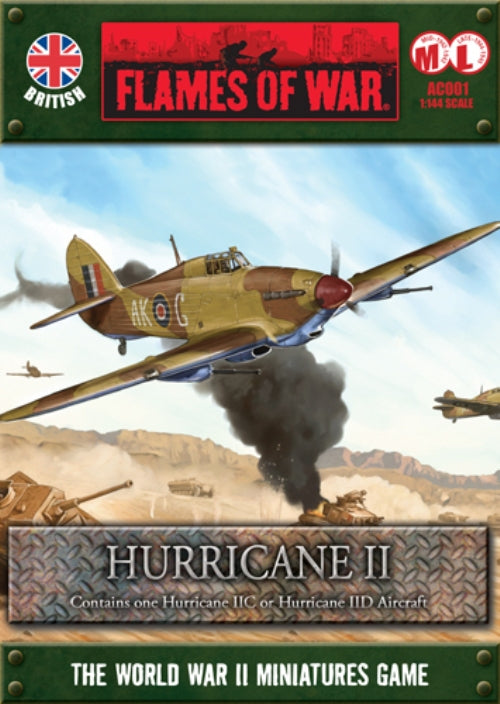 Battlefront Miniatures Flames of War British Hurricane II Aircraft FOW AC001