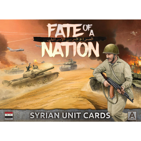Battlefront Fate of a Nation Syrian Unit Cards Arab Israeli Wars FOW AAR902