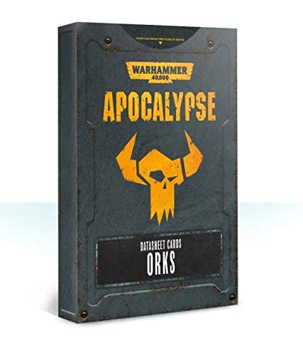 Games Workshop Warhammer 40K Apocalypse Orks Data Sheets 50-22-60
