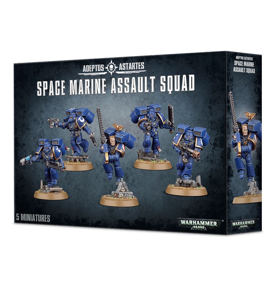 Warhammer 40k SPACE MARINES ASSAULT SQUAD GWS 48-09