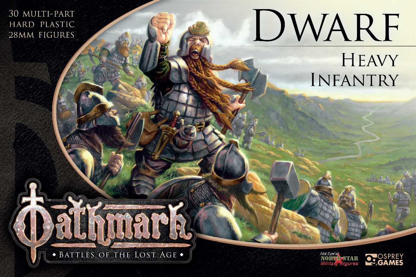 Oathmark Dwarf Heavy Infantry 30 Multi-part Hard Plastic 28mm Figures OAKP102