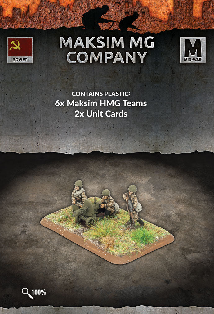 Flames of War Soviet Maksim MG Company SU770 Battlefront Russian