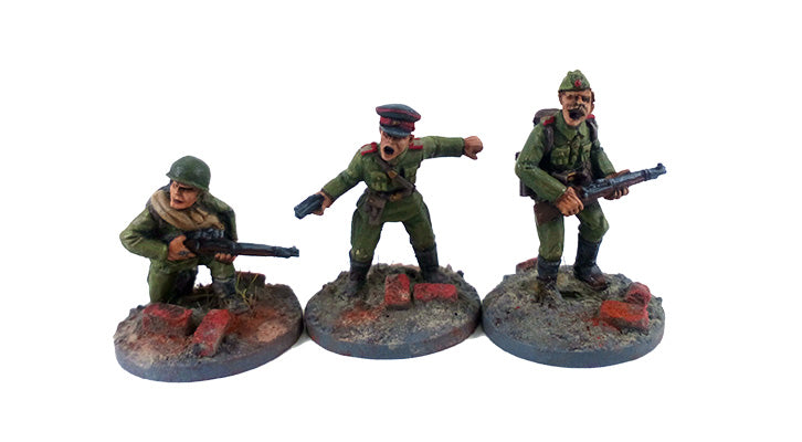 Great Escape Games SOV002 28mm Metal WWII Soviet Command - Summer Uniform