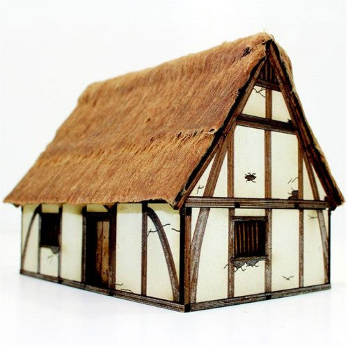 4Ground 28mm Medieval High Cottage Terrain (PrePainted) FGR 28S-MED-101