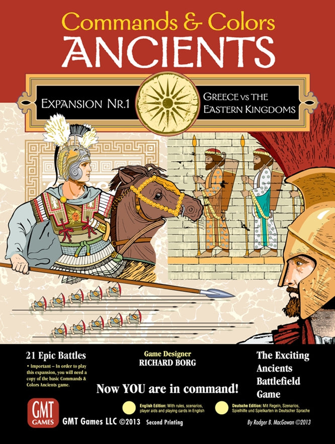 GMT Games Commands & Colors Ancients Expansion 1 Greeks & Eastern Kingdoms 0606