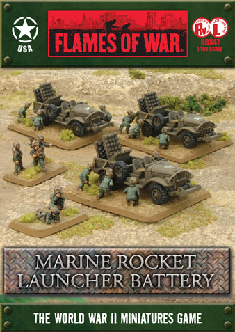 Flames of War Marine Rocket Launcher Battery By Battlefront FOW UBX47