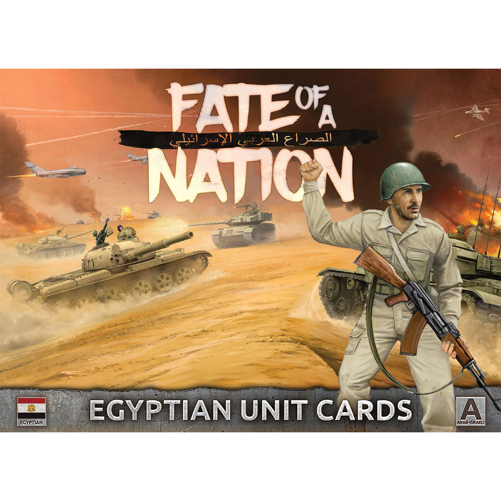 Battlefront Fate of a Nation Egyptian Unit Cards Arab Israeli FOW AAR901