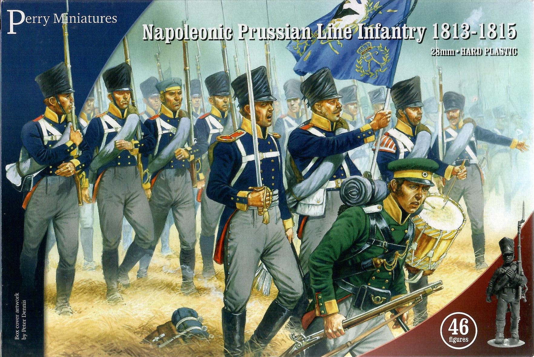 Perry Miniatures PRUSSIAN Napoleonic Infantry 28mm Hard PLASTIC BOX