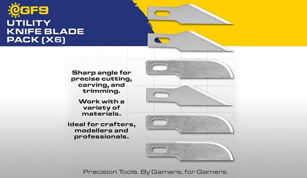 Gale Force 9 Hobby Tools: Utility Knife Pack (x6)