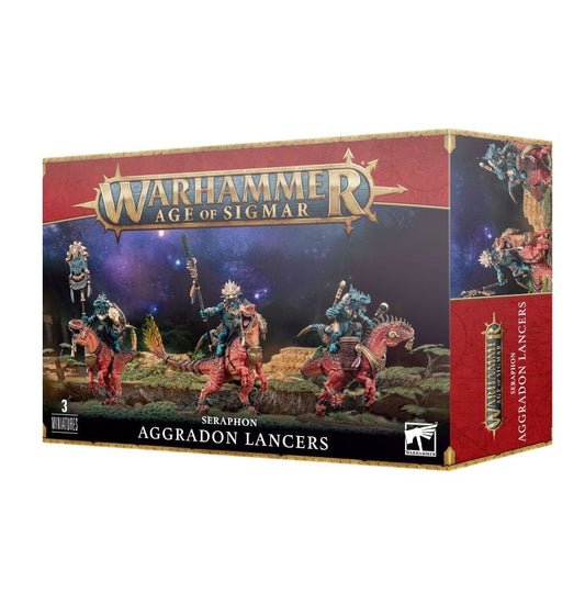 Warhammer Age of Sigmar Seraphon Aggradon Lancers plastic miniatures by Games Workshop