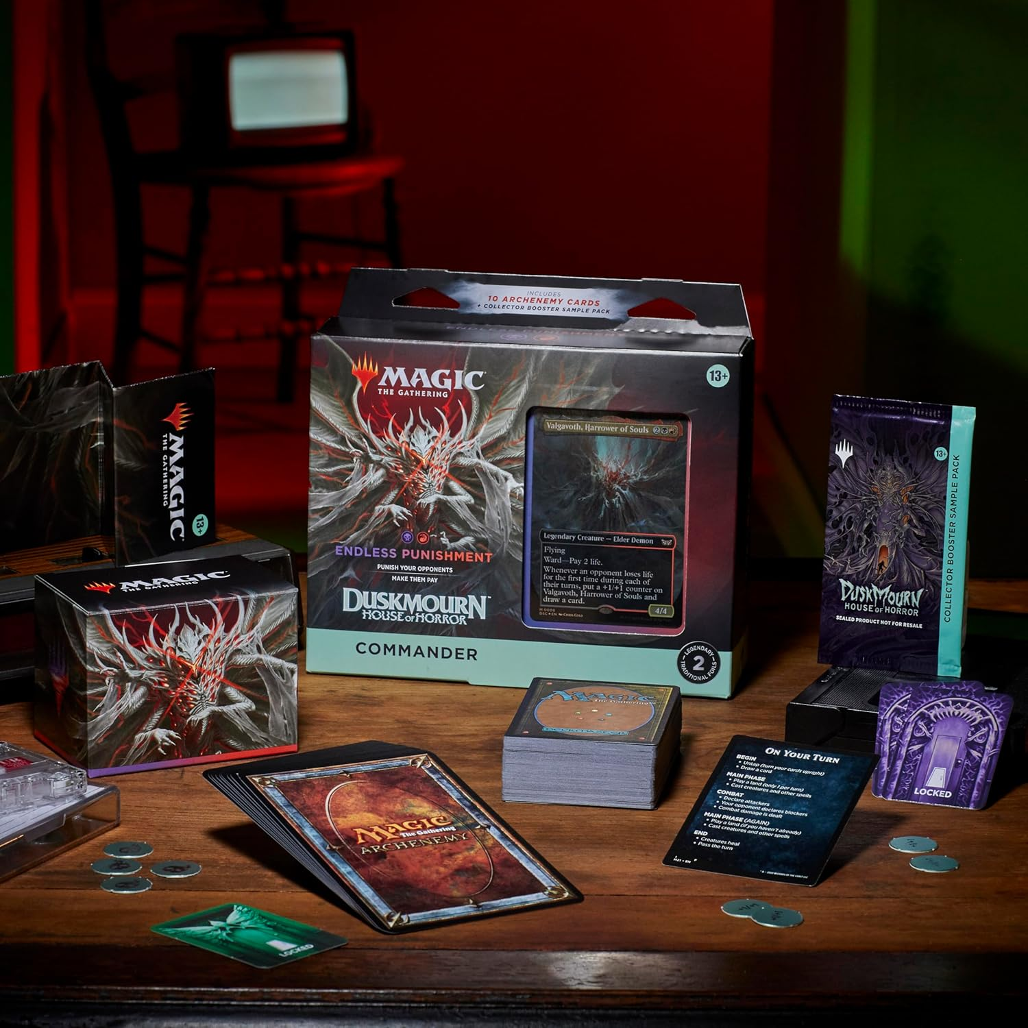 mtg duskmourn precon commanders Duskmourn: Endless Punishment Commander Deck – Magic: The Gathering