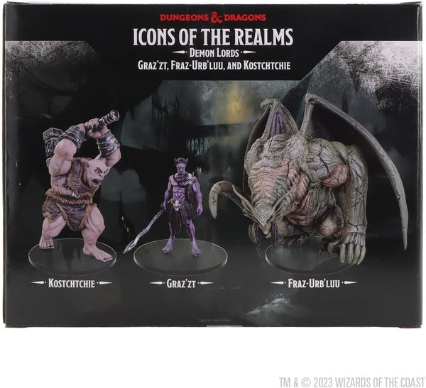WizKids D&D Icons of the Realms: Demon Lords - Graz'zt, Fraz, and Kost