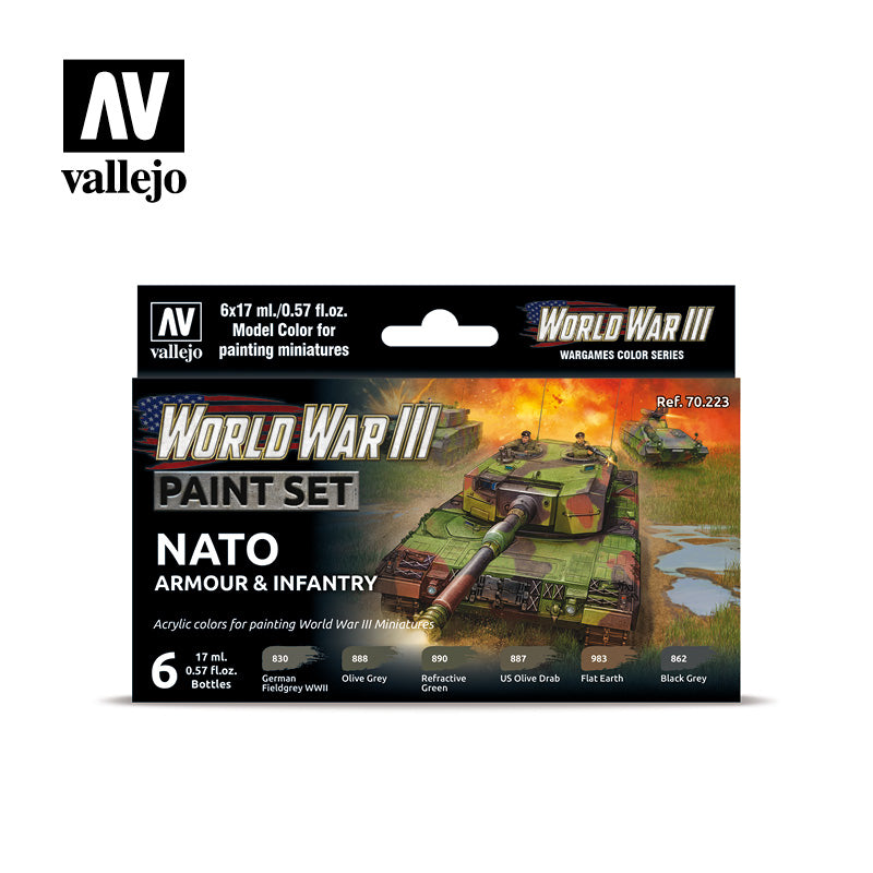 Vallejo Wargames Color Series World War III NATO Armor & Infantry 70.223