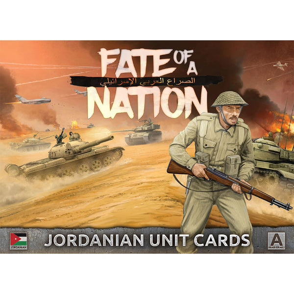 Battlefront Fate of a Nation Jordanian Unit Cards Arab Israeli Wars FOW AJO901