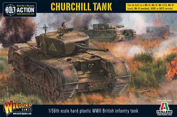 Warlord Games British BOLT ACTION Churchill Tank WWII Miniature WLG 402011002