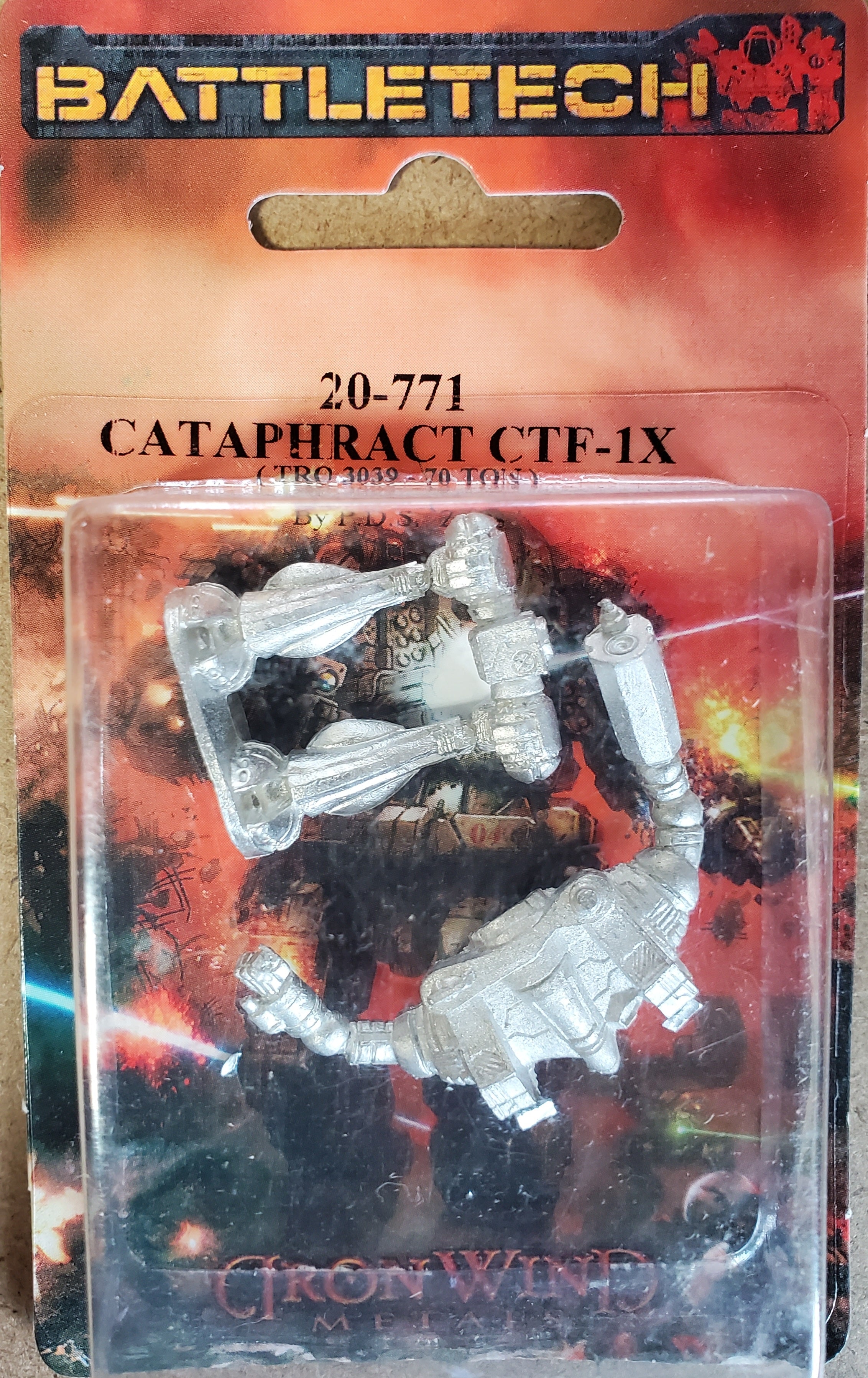 Battletech Miniatures - Cataphract CTF-1X - 20-771 by Iron Wind Metals