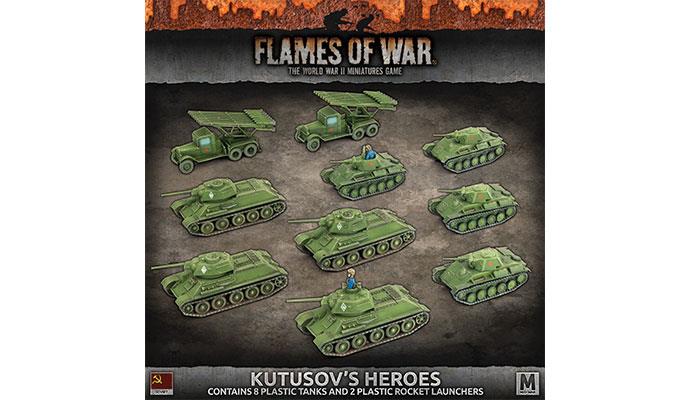 Flames of War Soviet Kutusov's Heroes 8 Tanks 2 Rocket Launchers SUAB10