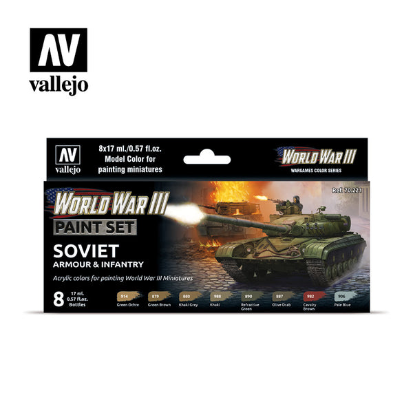 Vallejo Wargames Color Series World War III Soviet Armor & Infantry 70.221