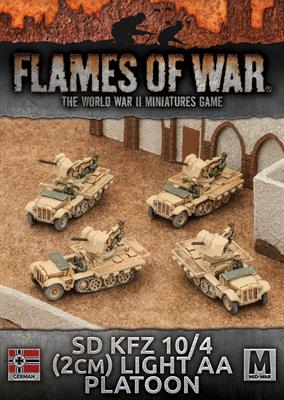 Battlefront Miniatures Flames of War SD KFZ 10/4 (2cm) Light AA Platoon GBX94
