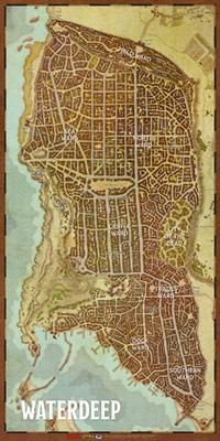 Dungeons & Dragons Waterdeep Dragon Heist Vinyl Game Mat (20" x 40") GF9 72790