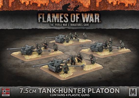 Battlefront Miniatures Flames of War German 7.5cm Tank Hunter Platoon FOW GBX116