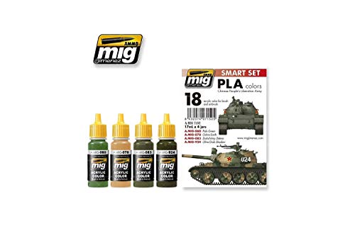 Ammo by Mig Jimenez MIG7152 PLA (Chinese People's Liberation Army) Paint Set (4)