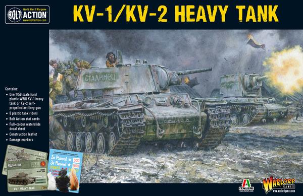 Soviet KV1-2 Heavy Tank plastic box set