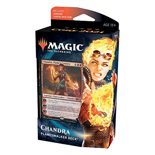 Magic The Gathering Chandra Flame's Catalyst Planeswalker Deck includes Booster