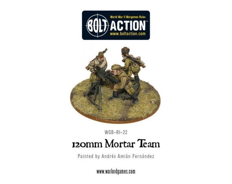 Warlord Games Bolt Action Soviet Army 120mm Mortar Team WLG WGBRI22