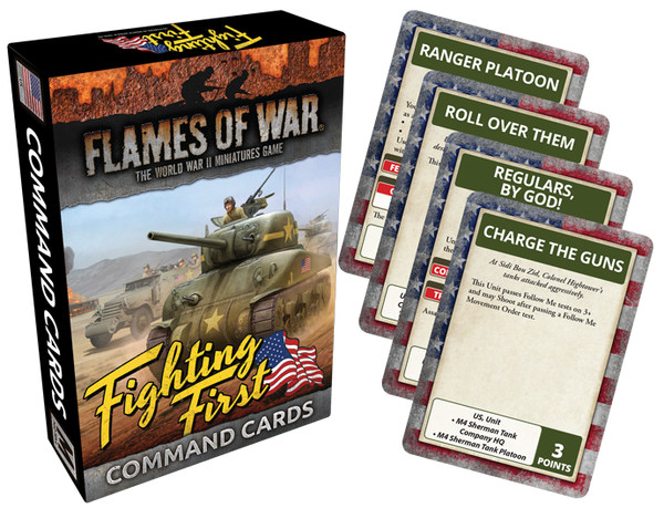 Battlefront Miniatures Flames of War Fighting First Command Cards FOW FW243C