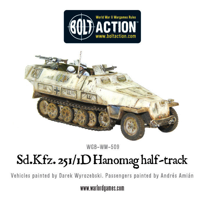 Bolt Action German Sd.kfz 251/1 ausf D Hanomag Half-track WLG WGBWM509