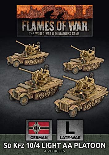 Battlefront Miniatures Flames of War German Sd Kfz 10/4 Light AA Platoon GBX147