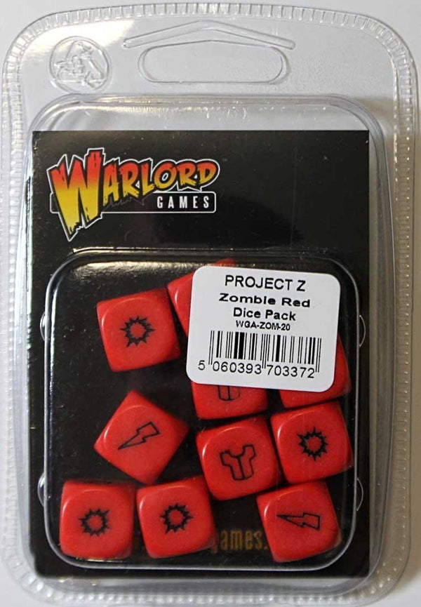Warlord Games Project Z Red Dice Set WGZ-ZOM-20