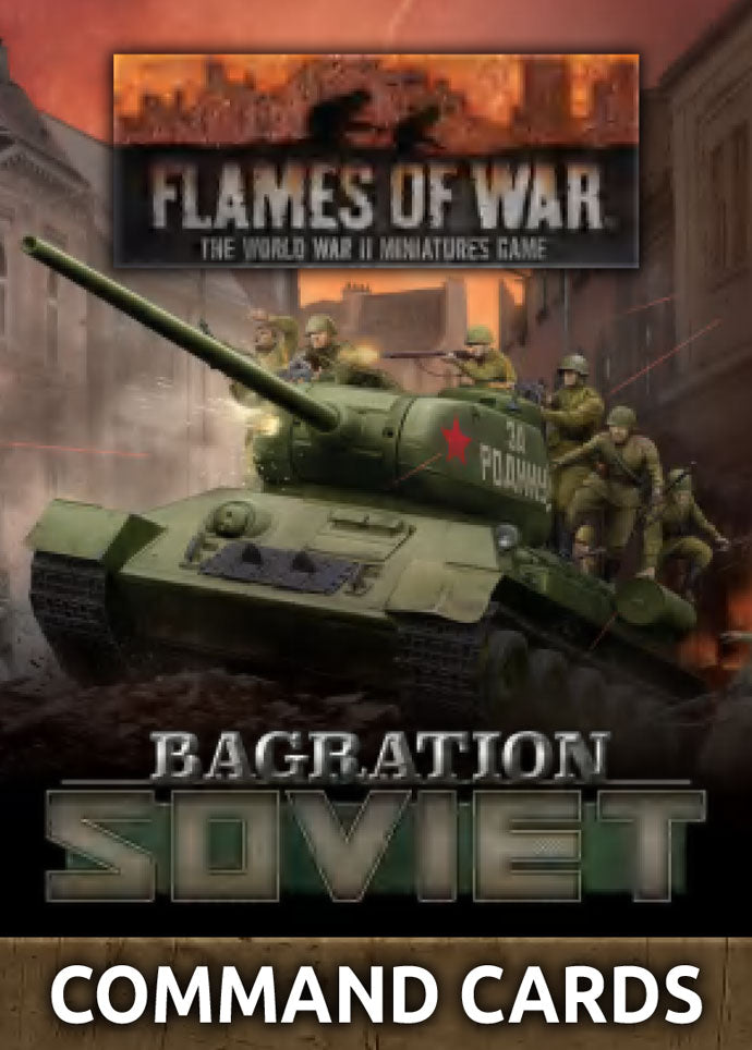 Flames of War Bagration Soviet Command Cards