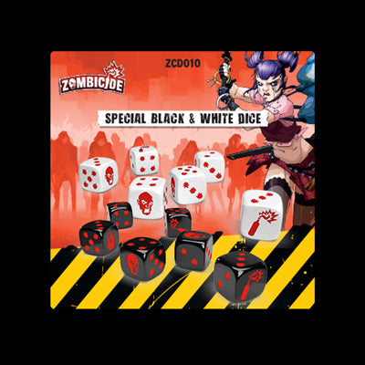 Zombicide Black and White Dice Pack CMN ZCD010