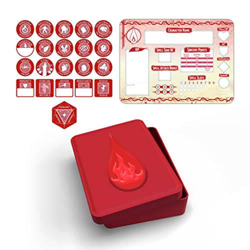 Gale Force 9 D&D 72503 Sorcerer Token Set (Player Board & 22 Tokens)