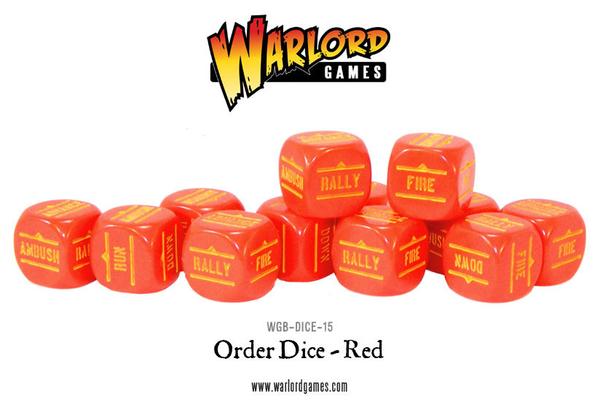 Bolt Action Red Orders Dice WLG WGBDICE15