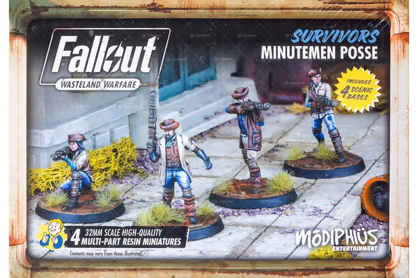 Modiphius Fallout Wasteland Warfare Survivors Minutemen Posse MUH 051244