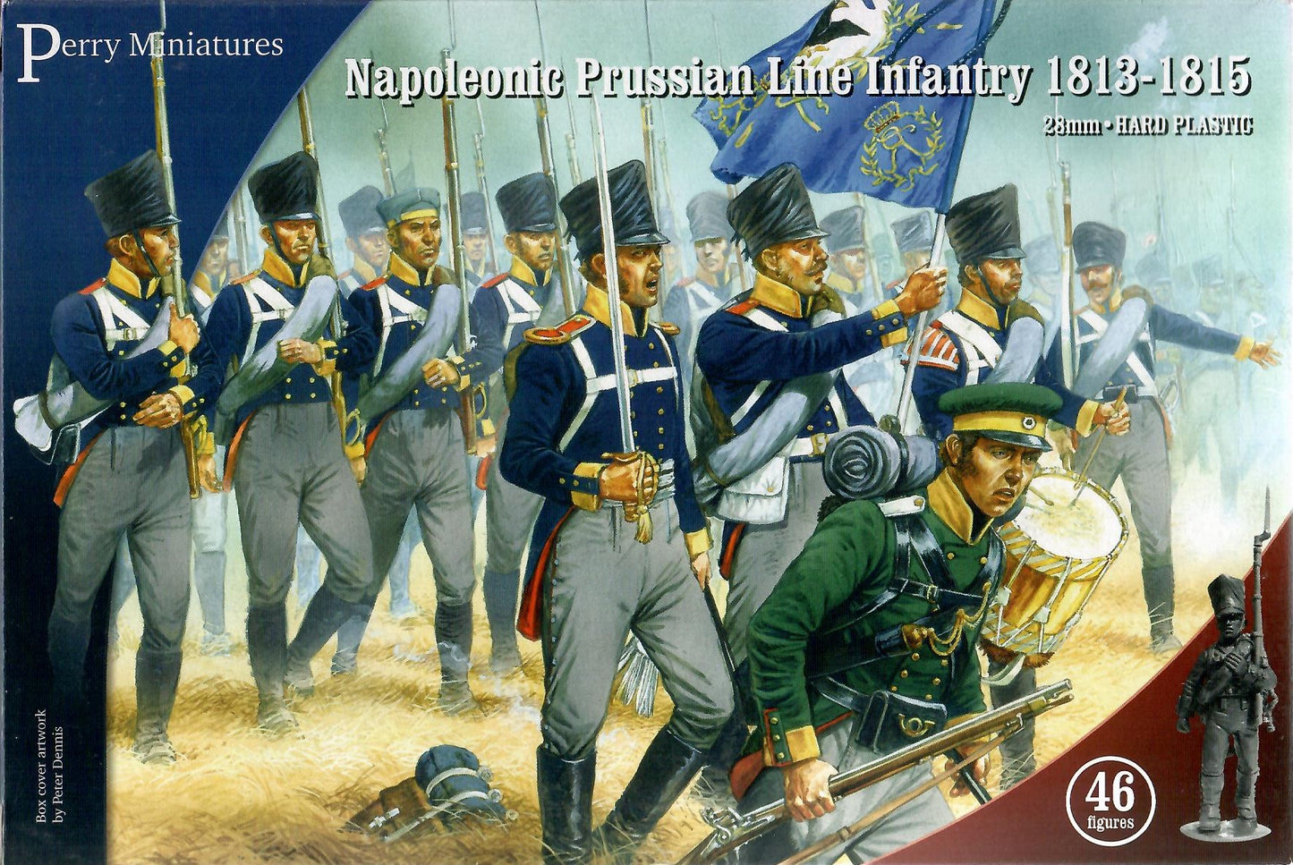 Perry Miniatures PRUSSIAN Napoleonic Infantry 28mm Hard PLASTIC BOX