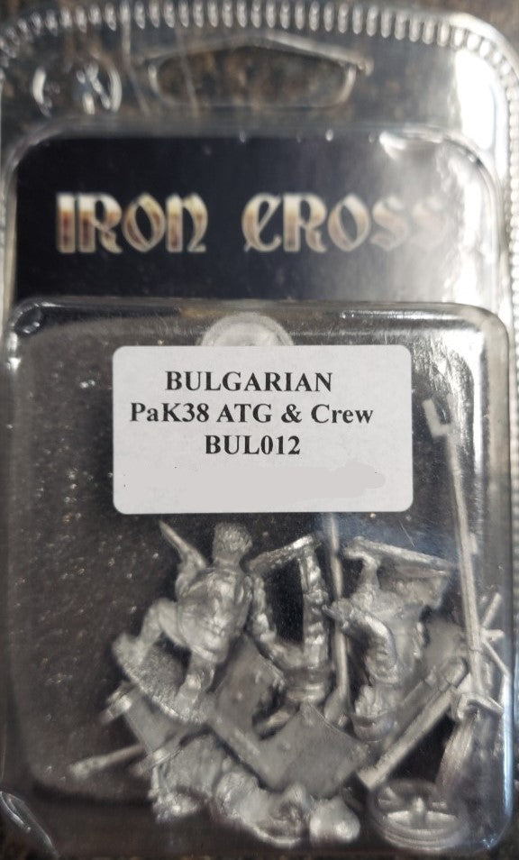 Great Escape Games 28mm WW2 Bulgarian Pak 38 AT-Gun and Crew