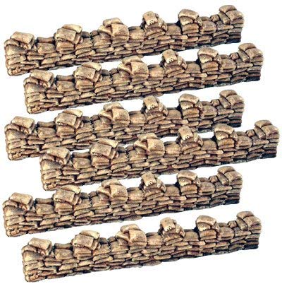 Pegasus Hobbies Military Museum Collection Pre-painted Sandbags (Straights) 5207