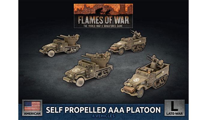 Battlefront Miniatures Flames of War US Self-Propelled AAA Platoon FOW UBX83